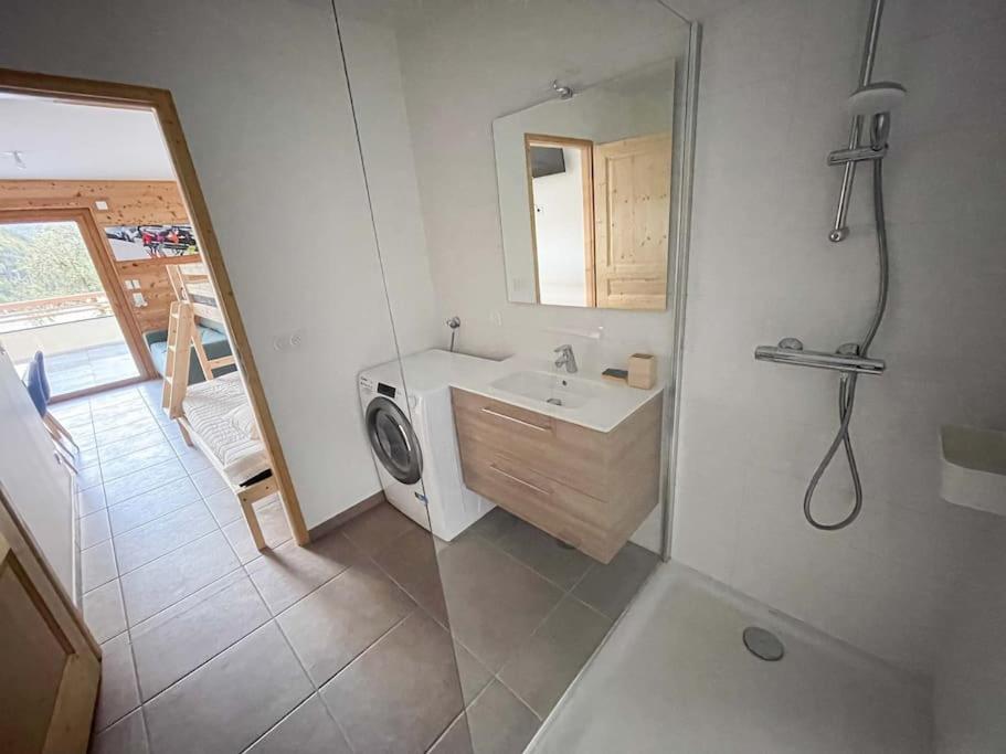 Dans Residence Neuve Le Snow Roc Sur Les Pistes, Grand Studio Cosy 5 Pers Avec Terrasse Panoramique, Sauna, Wifi แซงต์-ฌ็อง-โดลป์ ภายนอก รูปภาพ